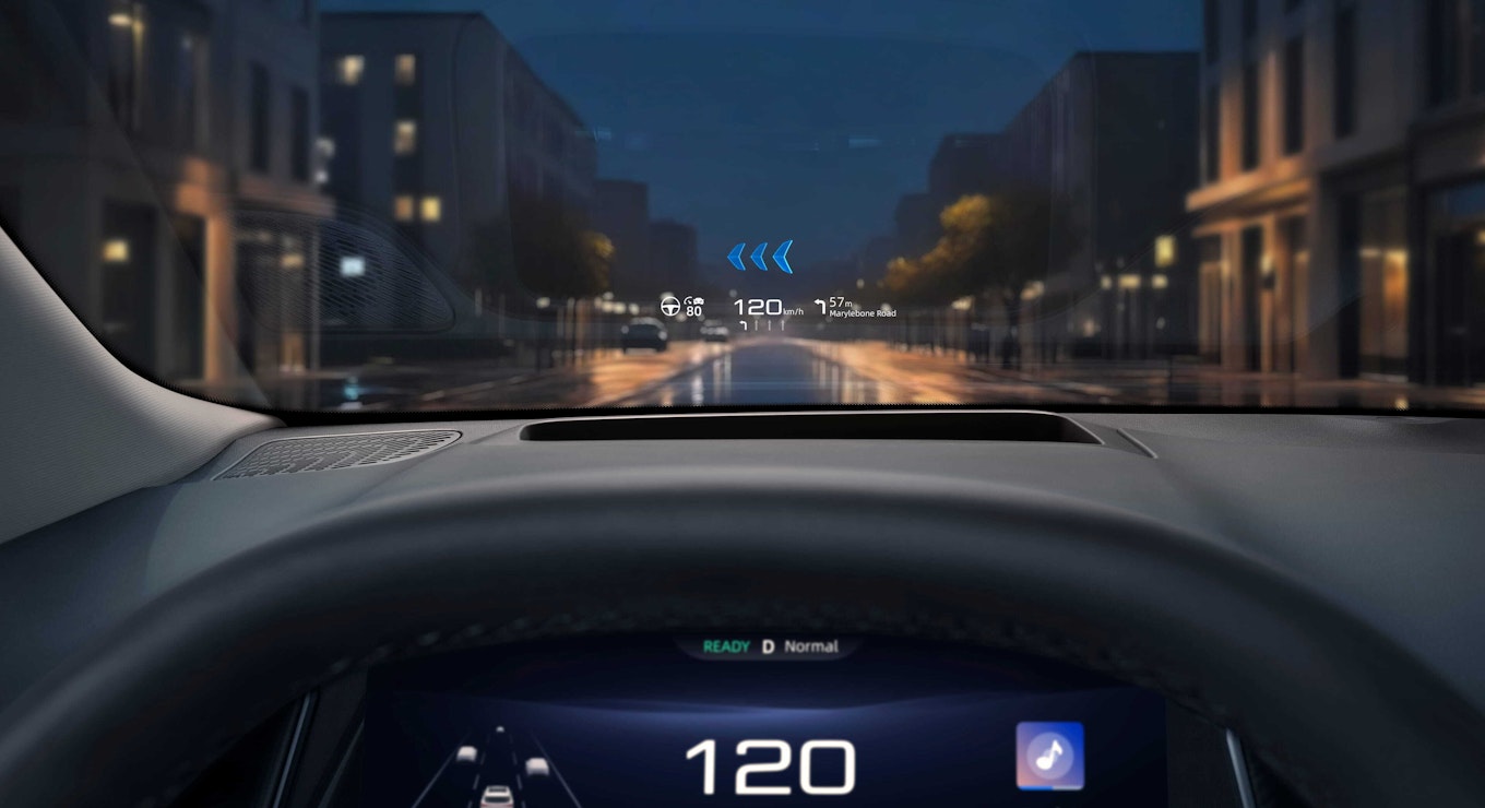 Innovatives Head-up-Display im MG S6 EV